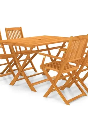 Salon de jardin pliable en accacia Prix Choc