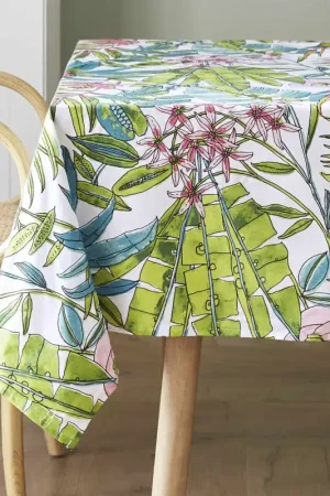Commander Maintenant Nappe rectangulaire enduite florale
