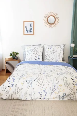 Parure de lit en satin de coton esprit printanier Paiement Sécurisé