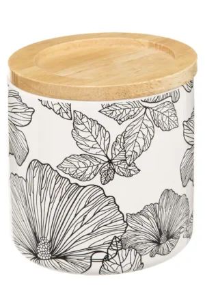 Pot à coton esprit floral Offre Du Jour