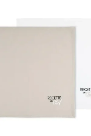 Quantité Limitée Duo de serviettes de tables bicolores