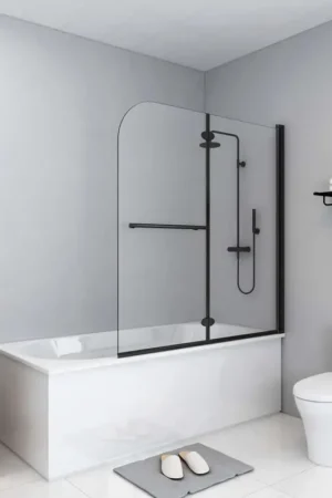 Livraison Express Paroi de douche pliable 2 panneaux