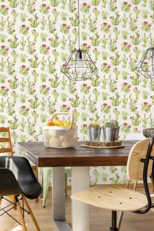 Papier peint cactus Satisfait Ou Remboursé