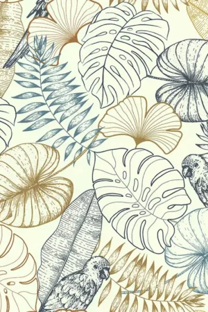 Papier peint aux impressions exotiques Expédition Rapide