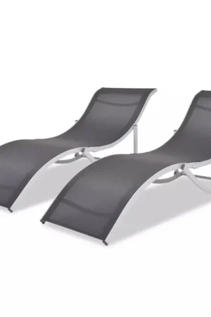 Duo de chaises longues pliantes Remise