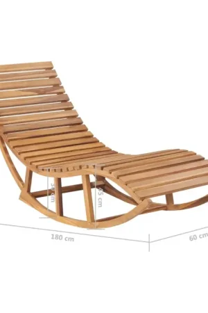 Meilleure Vente Chaise longue à bascule en teck