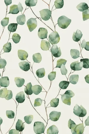 Papier peint imprimé micro feuilles Prix Choc