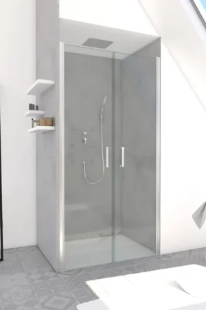 Paroi de douche à portes pivotantes SALOON Expédition Rapide