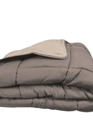 Couette légère réversible bicolore en microfibre 200 gr/m² Vente Flash