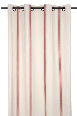 Rideau 100% Coton effet tapissier d'antan Vente Flash