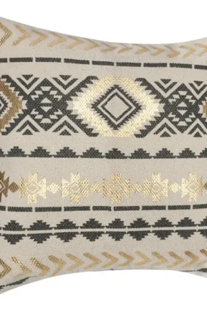 Housse de coussin ethnique et or Quantité Limitée