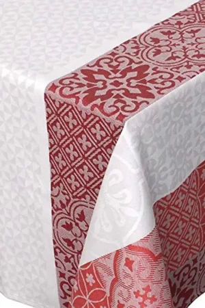 Dernier Modèle Nappe Carrée Enduite "Mosaïque"