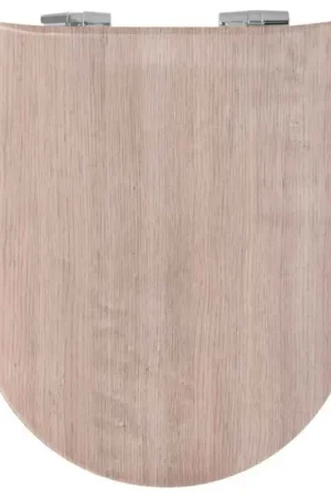 Abattant wood slim avec descente assistée effet bois naturel Offre Exclusive
