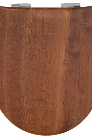 Solde Abattant wood slim avec descente assistée esprit chêne rustique"