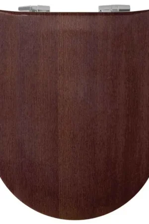 Abattant wood slim déclipsable en bois foncé Vente Directe