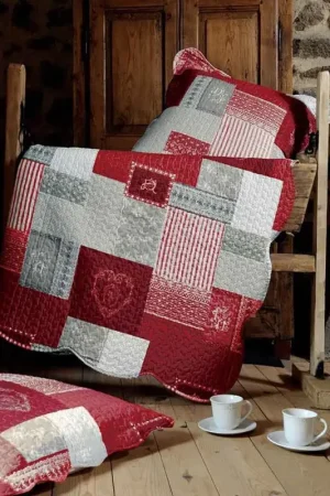 Bon Plan Boutis et Taies avec Imprimé Patchwork Romantique