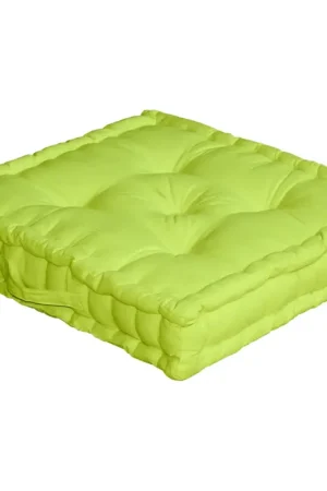 Coussin de sol uni en pur coton Quantité Limitée