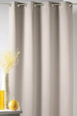 Rideau 80% occultant frappé ronds Pas Cher