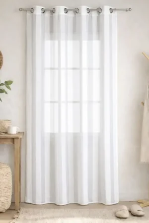 Acheter Direct Voilageà rayures tissées