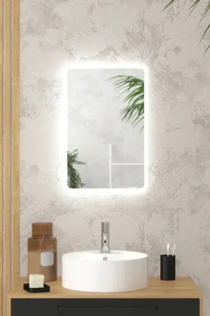 Authentique Miroir rectangulaire à leds