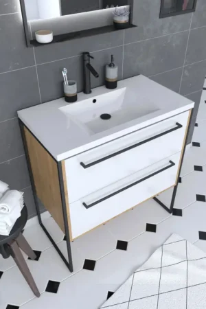 Achetez Aujourd'hui Pack meuble à tiroirs avec vasque en résine