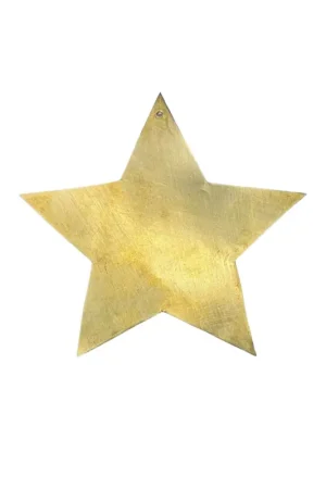 Déco étoile plate en laiton Top Vente