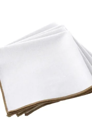 Must-Have Serviette de table unie et bourdonnée