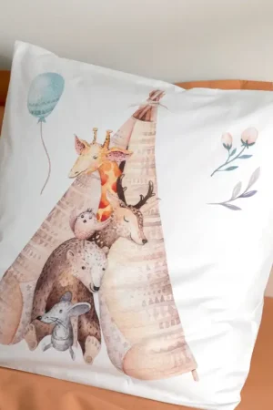 Promotion Saisonnière Taie d'oreiller animaux de la forêt