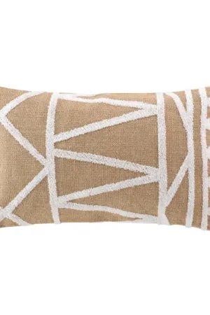 Coussin uni avec jute Promotion Saisonnière
