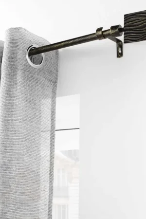 Certifié Kit de tringle extensible patiné or