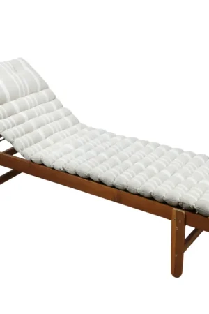 Bon Marché Matelas bain de soleil extérieur à rayures