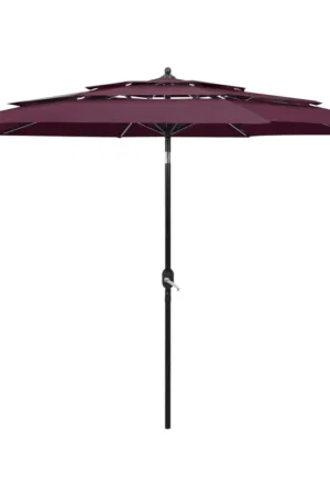 Parasol à 3 niveaux avec mât en aluminium 3 mètres Commande En Gros