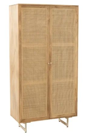 Armoire en rotin et bois de manguier naturel Nouveauté
