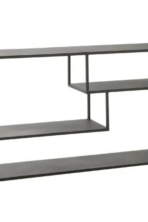 Authentique Etagère basse à niveaux irréguliers en métal