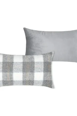 Coussin rectangulaire à carreaux effet laine Nouvel Arrivage