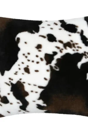 Coussin carré peau de vache Expédié Aujourd'hui