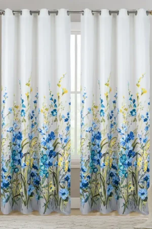 Paire de Rideauxoccultants motif floral Seulement Aujourd'hui