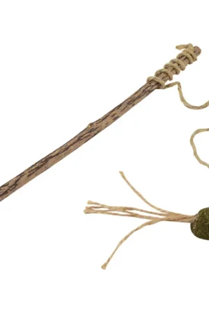 Canne à pêche souris pour chat avec herbe à chat Prix Réduit