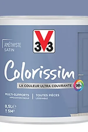 Haute Qualité Peinture Multi-supports V33 Colorissim Satin Amethyste