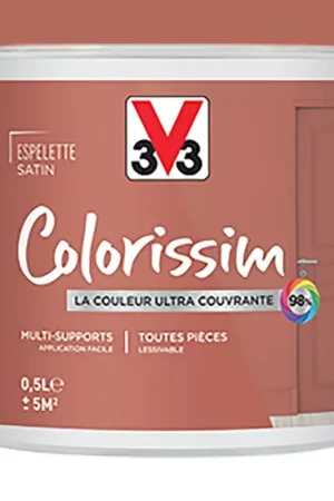 Peinture Multi-supports V33 Colorissim Satin Espelette Authentique