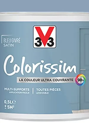 Peinture Multi-supports V33 Colorissim Satin Bleu givré Meilleur Prix