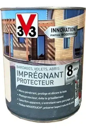 Imprégnant Protecteur Bois V33 Woodtouch Blanc Petit Prix
