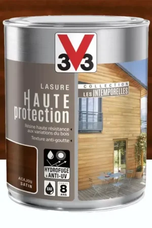 Authentique Lasure Haute Protection V33 Les Intemporelles Acajou
