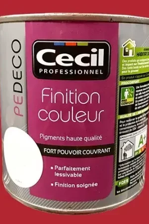 CECIL PE DECO Finition Couleur Cerise exquise Satin Produit De Marque