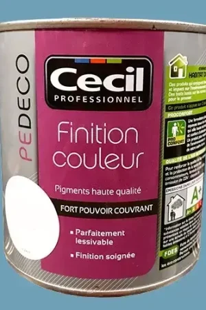 Paiement Sécurisé CECIL PE DECO Finition Couleur Bleu givré Satin