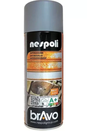 Peinture Aérosol Antirouille NESPOLI - Gris (180605) Nouvelle Collection