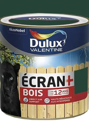 Dernier Modèle Peinture bois DULUX VALENTINE Ecran+ Bois Vert Basque