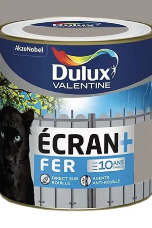 Achetez Aujourd'hui Peinture fer DULUX VALENTINE Ecran+ brillant Terre cendrée