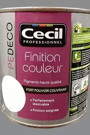 CECIL PE DECO Finition Couleur Gris béton Mat Dernier Modèle