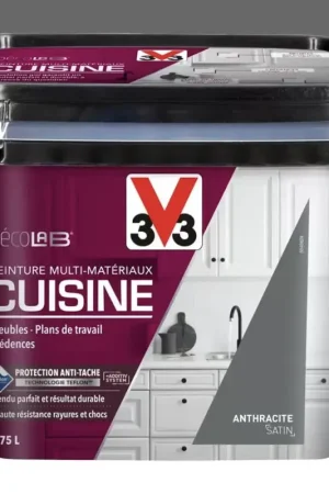 Solde Peinture Multi-Matériaux Cuisine V33 Déco LAB Anthracite Satin